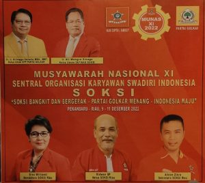 Poster Munas Soksi di Pakan baru