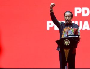 Presiden Saat Berikan Sambutan di Peringatan Hari Ulang Tahun (HUT) ke-50 PDI Perjuangan