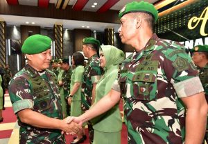 Kasad Terima laporan Kenaikan Pangkat 55 Pati