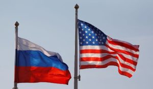 Bendera Rusia dan AS