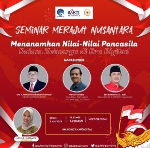 Webinar Menanamkan Nilai nilai Pancasila