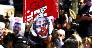 demo Netanyahu