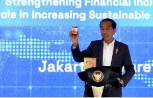 Presiden Jokowi Diacara BRI Microfinance