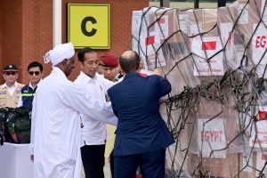 Jokowi Lepas Bantuan Kemanusiaan
