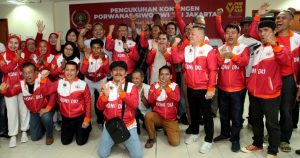 Kontingen Siwo Jaya di Porwanas Banjarmasin