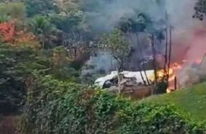 Pesawat jatuh di sao Paulo Brasil