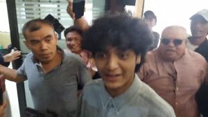 Vadel Saat datang di Polres Jaksel