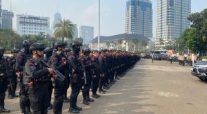 Personil Gabungan Kawal Aksi Reuni 411