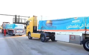 Truk Angkut Bantuan Bazznas Masuk Gaza