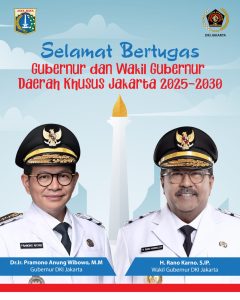 Pramono dan Rano Usai Dilantik