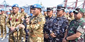 Satgas MTF TNI Konga Kembali ke Tanah Air