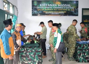 Yon Arned 11 Gelar Khitanan Massal