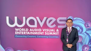 Fadli Zon Hadiri Waves 2025 di India.