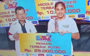 Junaida Santi Raih Raih Pemain Terbaik Putri Proliga 2025