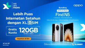 XLSMART Hadirkan Bundling eSIM Eksklusif untuk OPPO Find N5