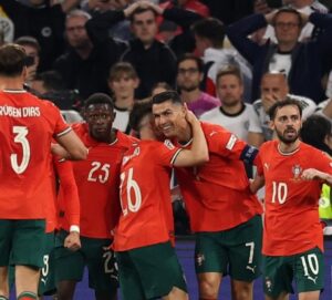 Ronaldo Usai Mencetak Gol ke Gawang Jerman
