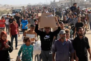 Warga Gaza Antri Makanan Ditembak Israel