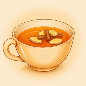 Ilustrasi Teh Jahe