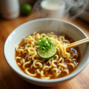 Mie Instant Gambar Ilustrasi AI