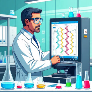 Ilustrasi Penelitian DNA (Ai)