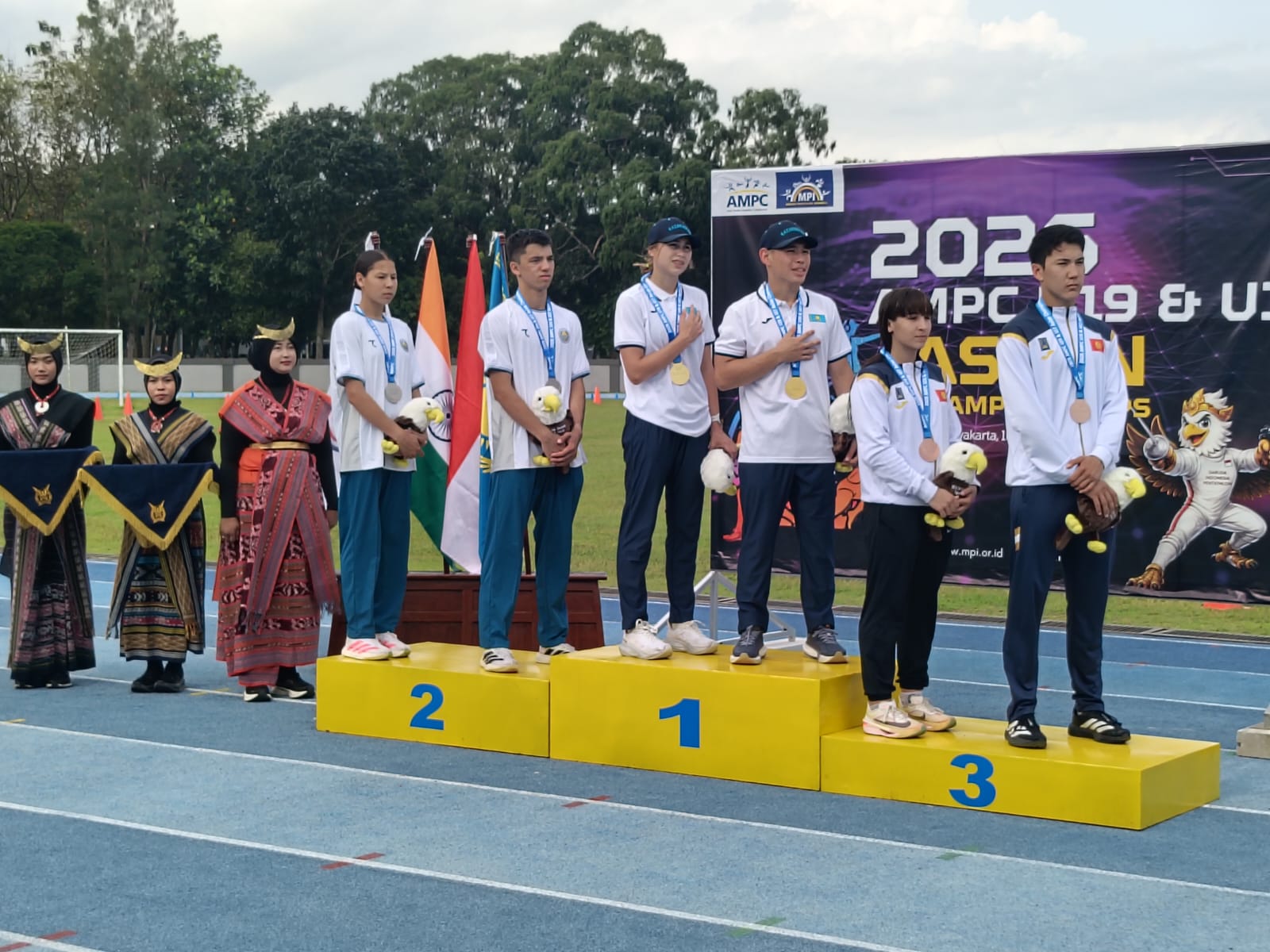 Kontingen Kazakstan Juara Umum Kejuaraan Modern Penthatlon Asia U-17 dan U-19 2026