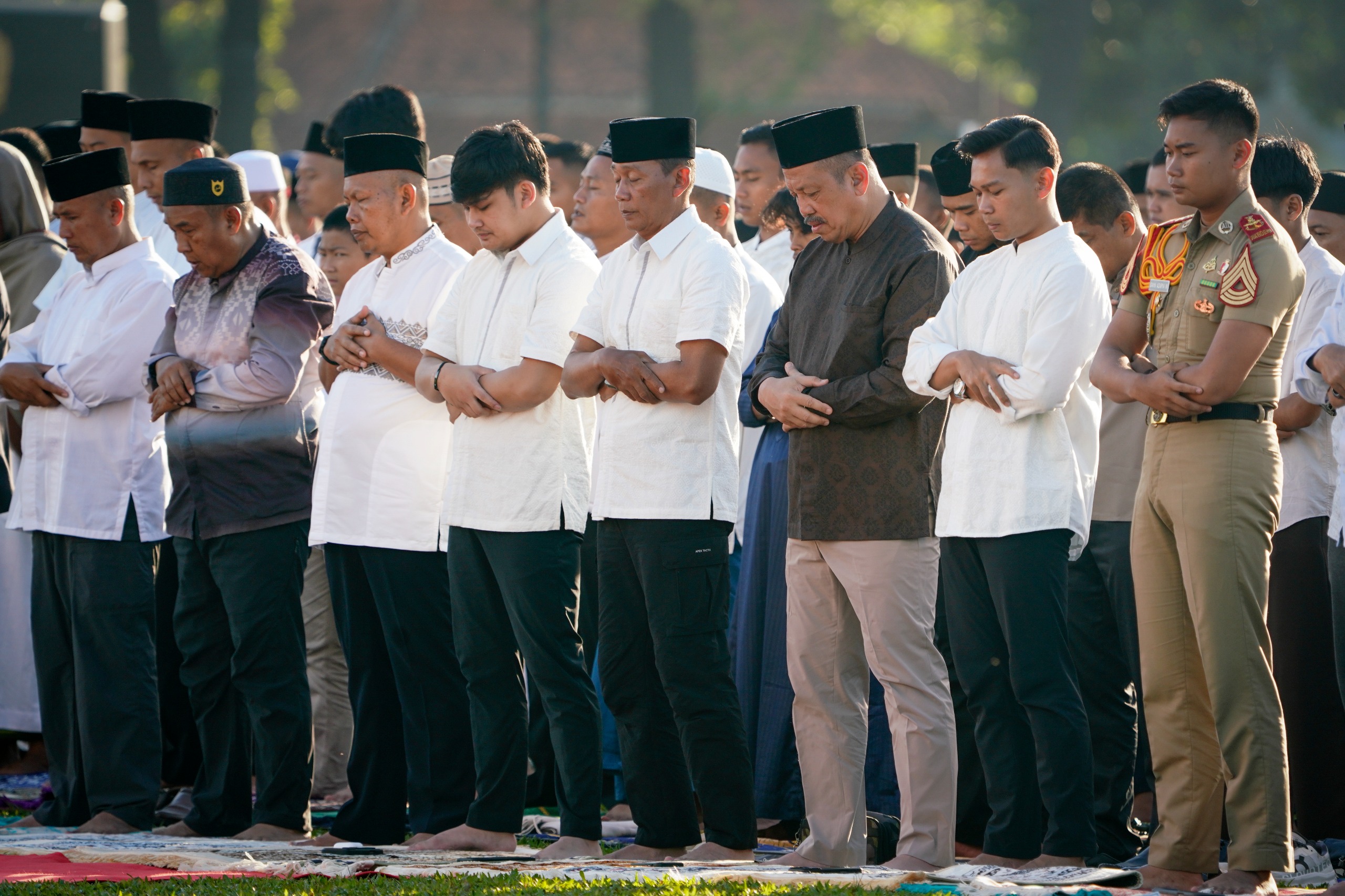 Pangkostrad Bersama Prajurit Kostrad Gelar Shalat Idul Adha dan Qurban di Ciluar Bogor