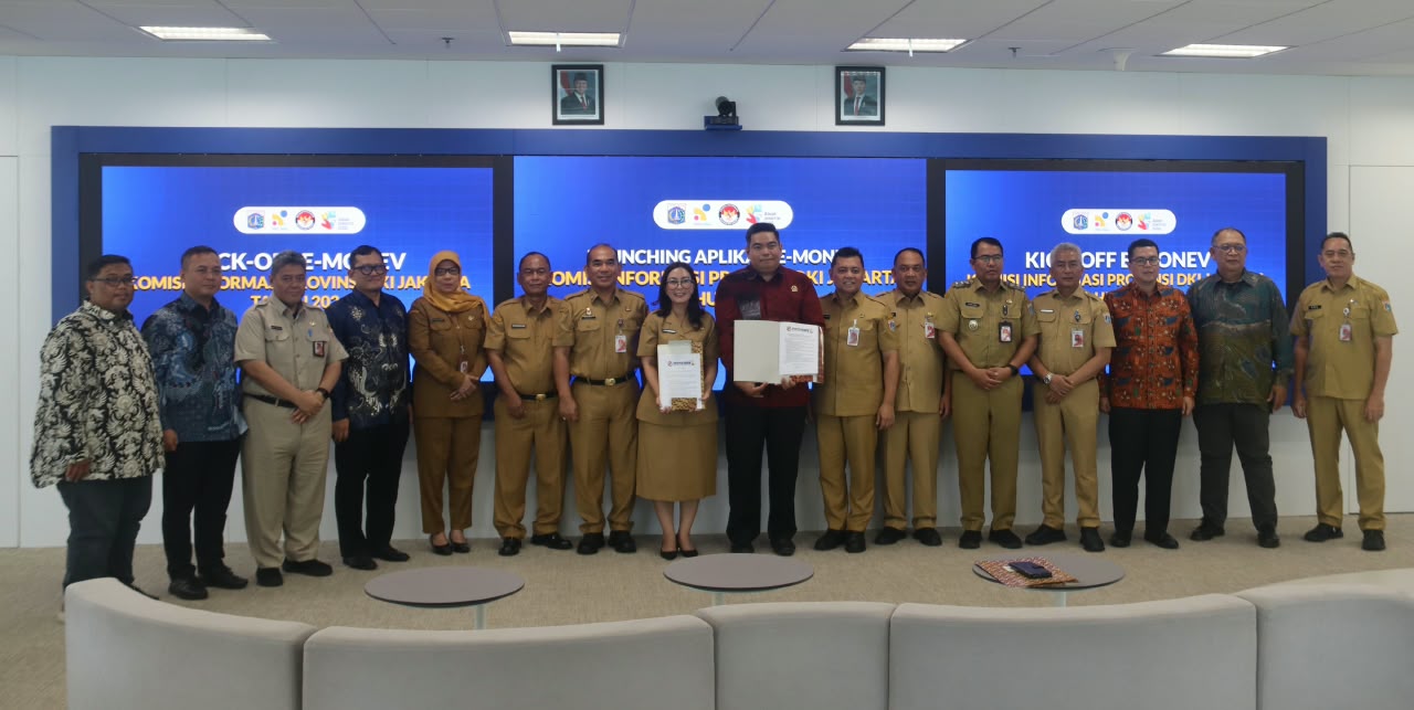 KI DKI Luncurkan Aplikasi E Monev,1.001 dan Kickoff Badan Publik Jakarta Diuji Buktikan Keterbukaan Informasi Publik
