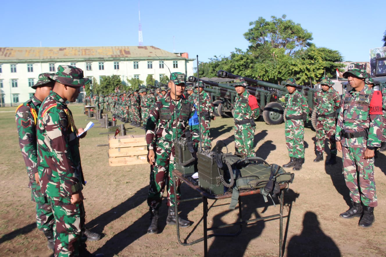 Yonarmed 6 Kostrad Cek Kesiapan Latihan Taktis Tingkat Baterai