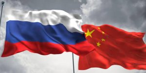 Bendera Rusia dan China