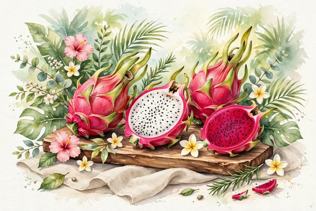 Ilustrasi Buah Naga