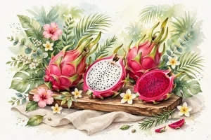 Ilustrasi Buah Naga