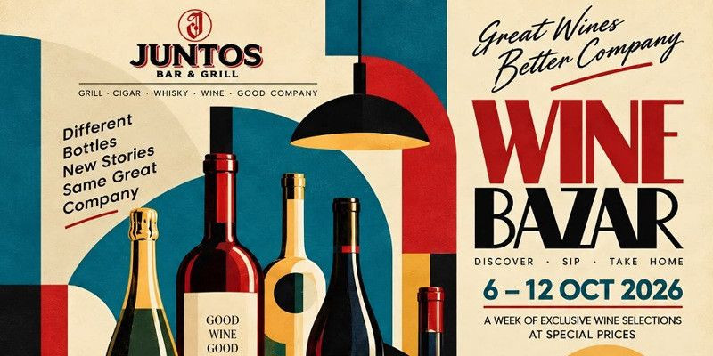 Juntos Bar & Grill Gelar Wine Bazar, Rayakan Wine dan Kebersamaan